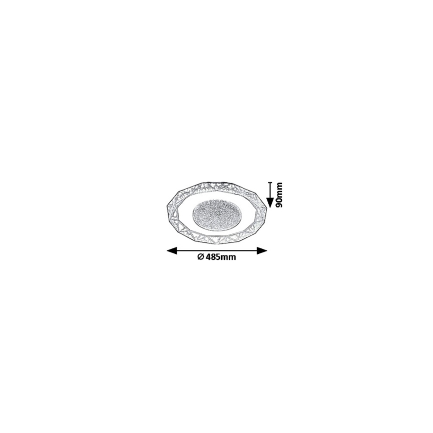 Rabalux 6294 - Светодиодный потолочный светильник SIREN LED/50W/230V