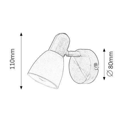 Rabalux 6306 - Точечный светильник SOMA 1xE14/40W/230V