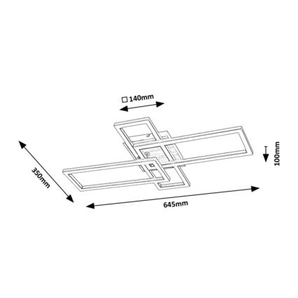 Rabalux - Светодиодный потолочный светильник LED/24W/230V