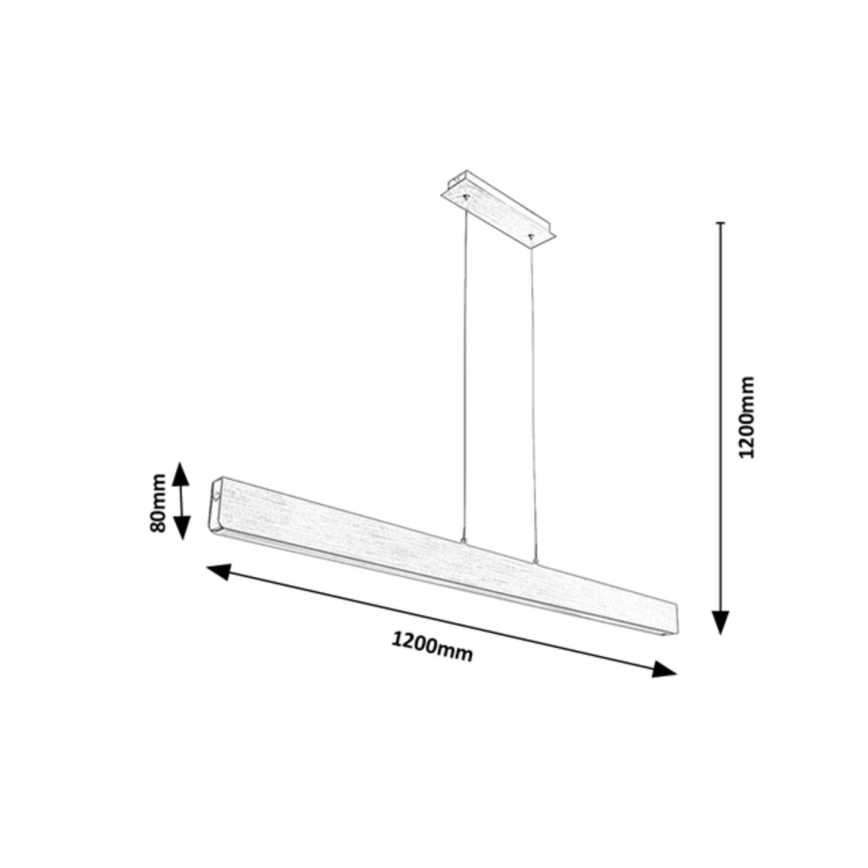 Rabalux - Светодиодная подвесная люстра с регулированием яркости LED/24W/230V 2700/4000/6500K 120 см