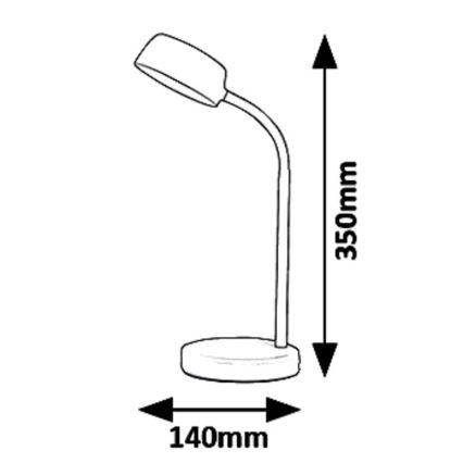 Rabalux 6778 - Світлодіодна настільна лампа BERRY LED/4,5W/230V
