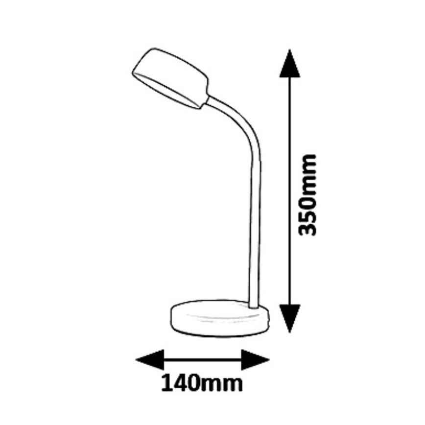Rabalux 6778 - Світлодіодна настільна лампа BERRY LED/4,5W/230V