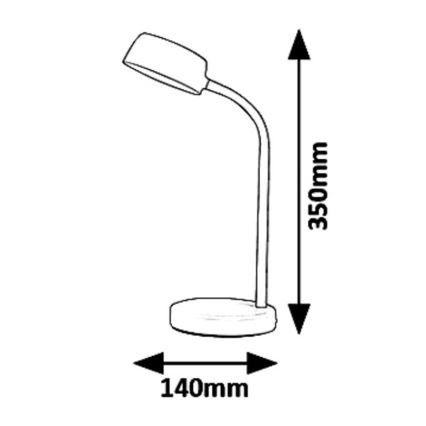 Rabalux 6779 - Світлодіодна настільна лампа BERRY LED/4,5W/230V