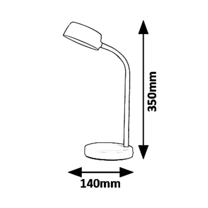 Rabalux 6779 - Світлодіодна настільна лампа BERRY LED/4,5W/230V