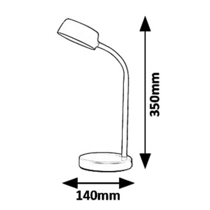 Rabalux 6780 - Світлодіодна настільна лампа BERRY LED/4,5W/230V