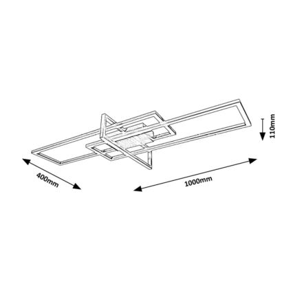 Rabalux - Светодиодный потолочный светильник с регулированием яркости LED/35W/230V