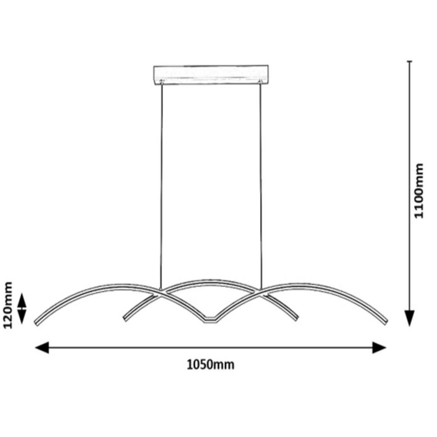 Rabalux - Підвісна світлодіодна люстра LED/40W/230V