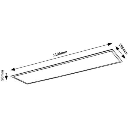 Rabalux - Світлодіодна пристельова панель LED/40W/230V 4000K