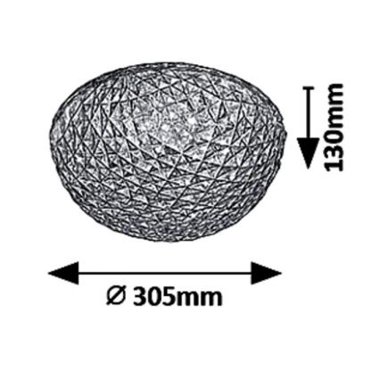 Rabalux - LED-потолочный светильник JILLIAN LED/18W/230V диам. 30,5 см