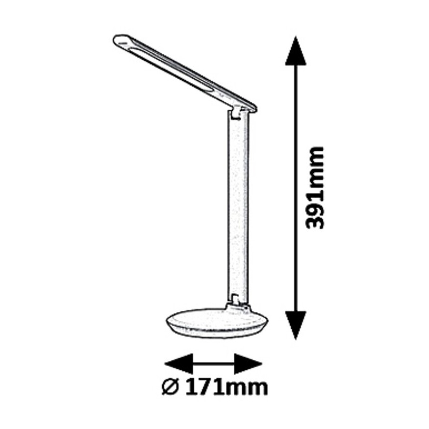 Rabalux 6979 - Светодиодная настольная лампа с регулированием яркости OSIAS LED/9W/230V