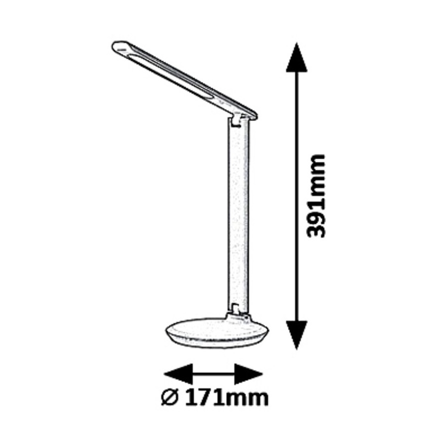 Rabalux 6980 - Светодиодная настольная лампа с регулированием яркости OSIAS LED/9W/230V