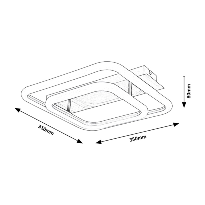 Rabalux - LED накладна люстра LED/33Вт/230В 31x35 см