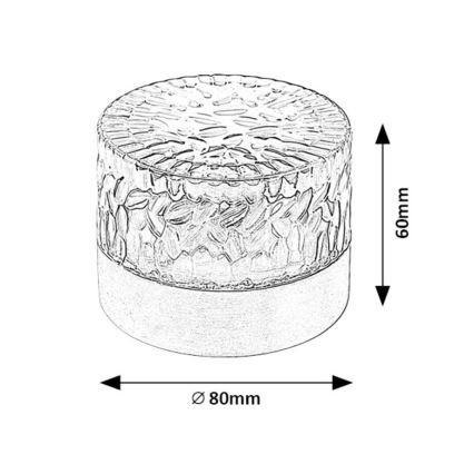 Rabalux - Світлодіодний світильник на сонячній батареї LED/0,5W/1,2V IP44 600 mAh