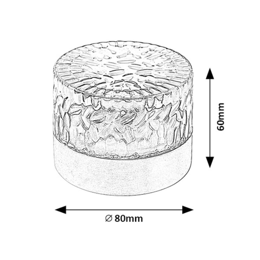Rabalux - Світлодіодний світильник на сонячній батареї LED/0,5W/1,2V IP44 600 mAh