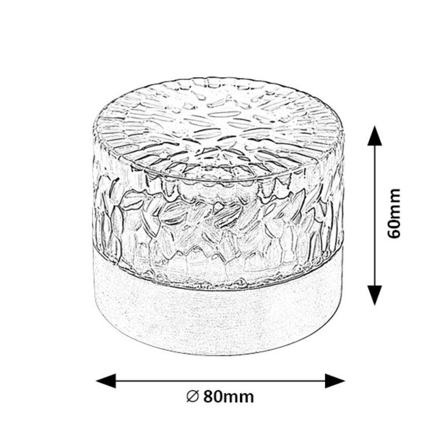 Rabalux - Світлодіодний світильник на сонячній батареї LED/0,5W/1,2V IP44 600 mAh