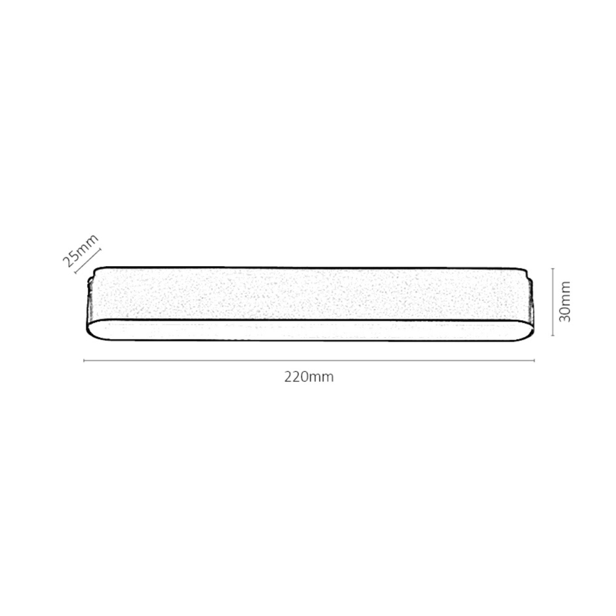 Rabalux - Стельовий LED світильник до 1-фазної трекової системи LED/12W/230V 4000K 22 см чорний