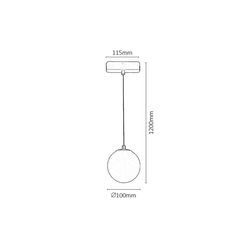 Rabalux - Світлодіодна підвісна люстра до 1-фазної трекової системи LED/5W/230V 4000K чорний