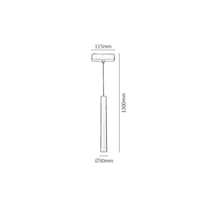 Rabalux - Світлодіодна підвісна люстра до 1-фазної трекової системи LED/5W/230V 4000K чорний
