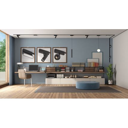 Rabalux - Светодиодный точечный светильник с регулированием яркости для 1-фазной тревоковой системы LED/9W/24V 2700-5500K Wi-Fi Tuya черный