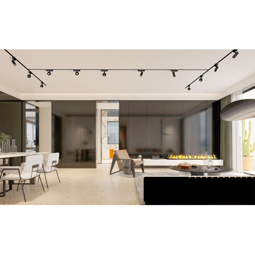 Rabalux - Светодиодный точечный светильник с регулированием яркости для 1-фазной тревоковой системы LED/5W/24V 2700-5500K Wi-Fi Tuya черный