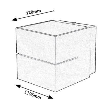 Rabalux - Настінний світильник 1xG9/10W/230V чорний