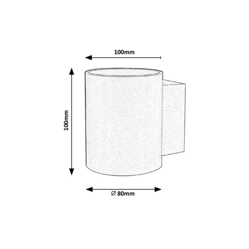 Rabalux - Настінний світильник 1xG9/10W/230V чорний