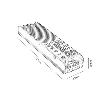 Rabalux - Встроенный блок питания для светильников в трековой системе 200W/230V