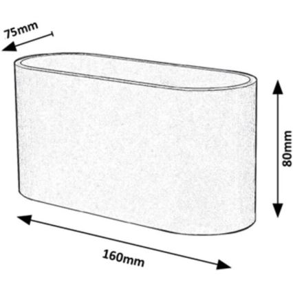 Rabalux - Настінний світильник 1xG9/10W/230V чорний