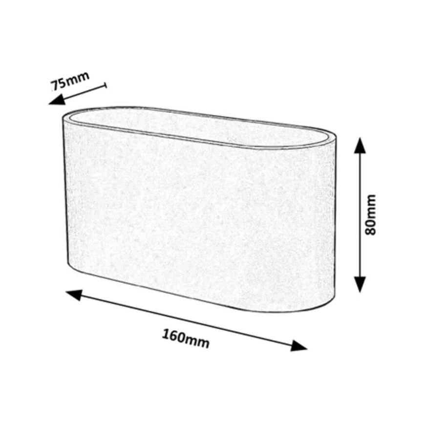 Rabalux - Настінний світильник 1xG9/10W/230V чорний