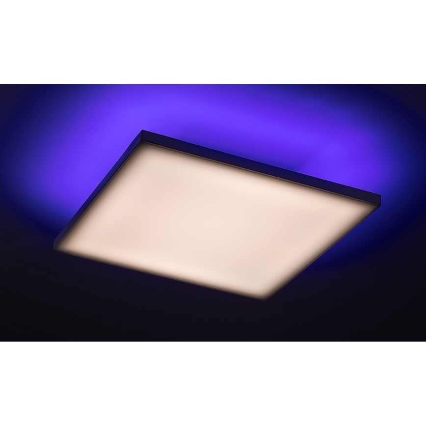 Rabalux - Светодиодный потолочный RGB-светильник с регулированием яркости LED/18W/230V 3000-6500K 30x30 см + дистанционное управление
