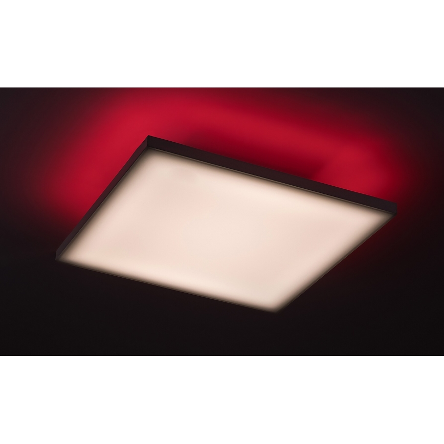 Rabalux - Светодиодный потолочный RGB-светильник с регулированием яркости LED/18W/230V 3000-6500K 30x30 см + дистанционное управление