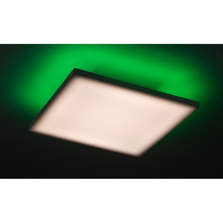 Rabalux - Светодиодный потолочный RGB-светильник с регулированием яркости LED/18W/230V 3000-6500K 30x30 см + дистанционное управление