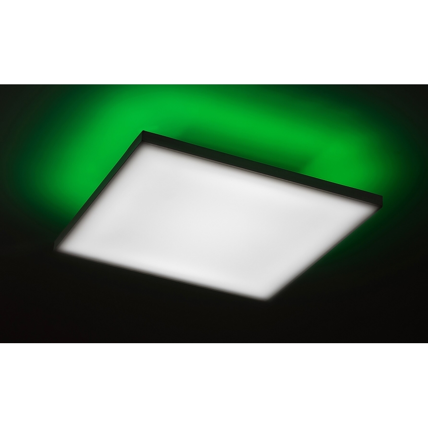 Rabalux - Светодиодный потолочный RGB-светильник с регулированием яркости LED/18W/230V 3000-6500K 30x30 см + дистанционное управление