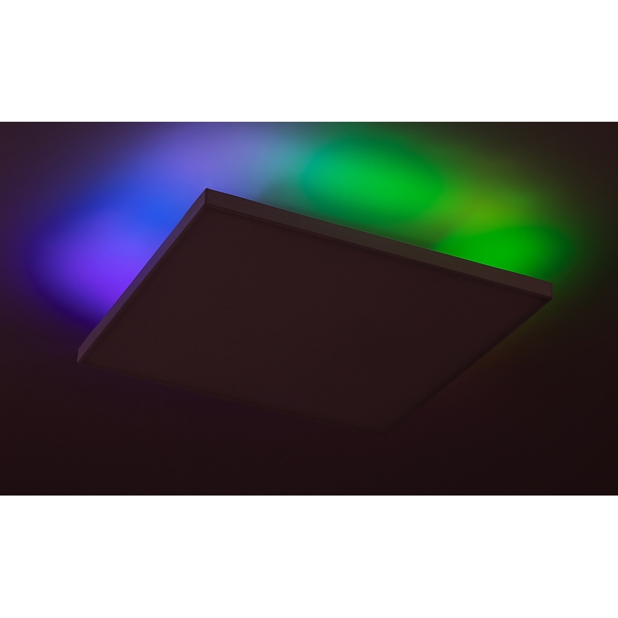 Rabalux - Светодиодный потолочный RGB-светильник с регулированием яркости LED/18W/230V 3000-6500K 30x30 см + дистанционное управление