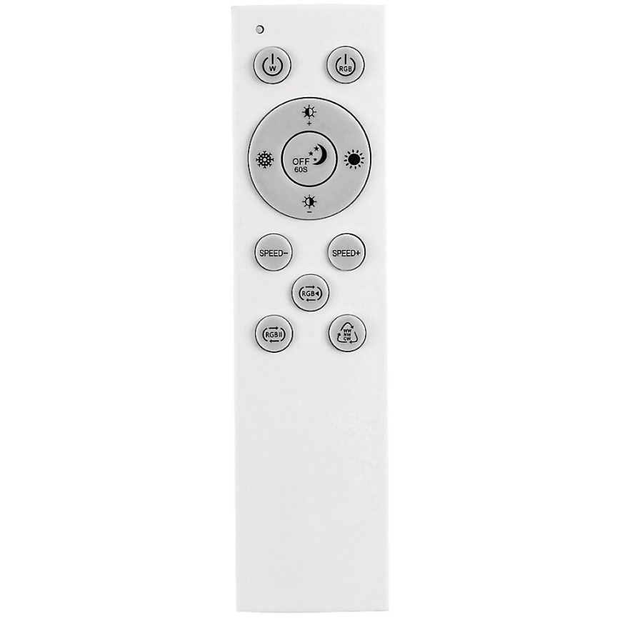 Rabalux - Светодиодный потолочный RGB-светильник с регулированием яркости LED/18W/230V 3000-6500K 30x30 см + дистанционное управление