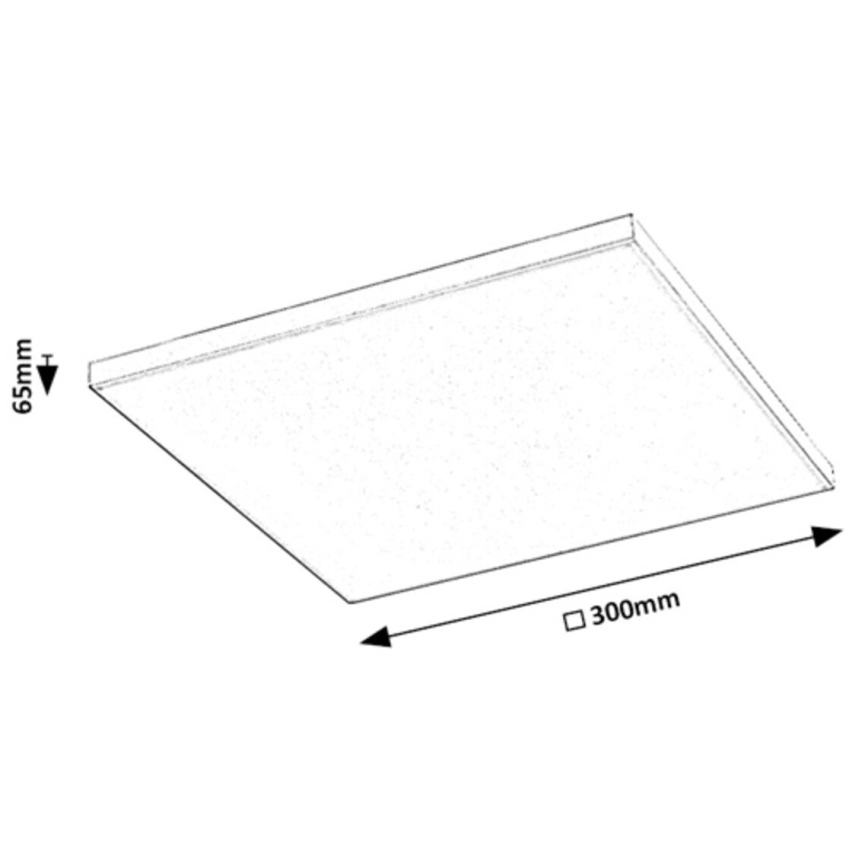 Rabalux - Светодиодный потолочный RGB-светильник с регулированием яркости LED/18W/230V 3000-6500K 30x30 см + дистанционное управление