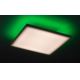 Rabalux - LED RGB стельовий світильник з регулюванням яскравості LED/24W/230V 3000-6500K 40x40 см + пульт дистанційного керування