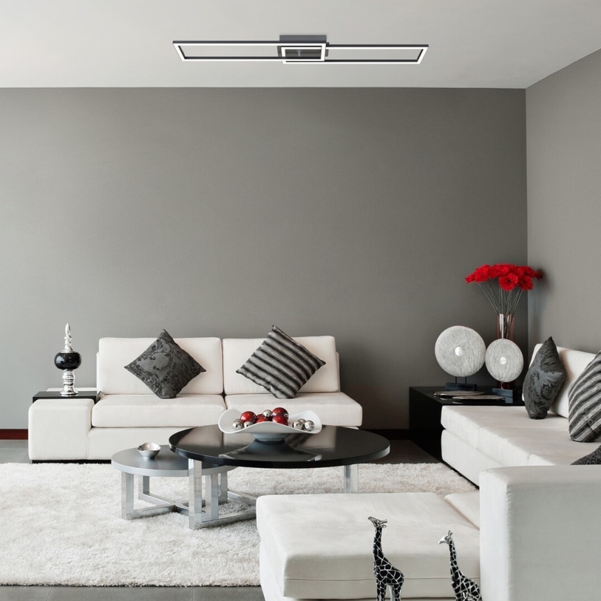 Rabalux - світлодіодний димований стельовий світильник, 38 Вт, 230 В, 3000-6500 К, Wi-Fi Tuya + пульт дистанційного керування, 20x102 см