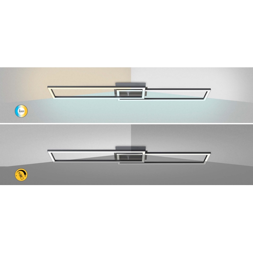 Rabalux - світлодіодний димований стельовий світильник, 38 Вт, 230 В, 3000-6500 К, Wi-Fi Tuya + пульт дистанційного керування, 20x102 см