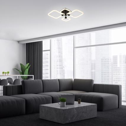 Рабалукс - світлодіодний стельний світильник з регульованою яскравістю, 47 Вт/230 В, 3000/4000/6000 К + пульт дистанційного керування, 46×54 см