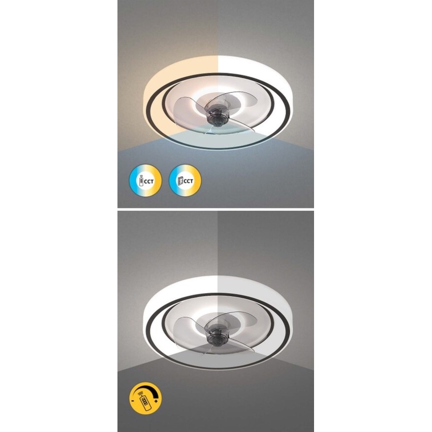 Rabalux - Светодиодный потолочный вентилятор с регулированием яркости LED/67W/230V 3000-6000K + дистанционное управление