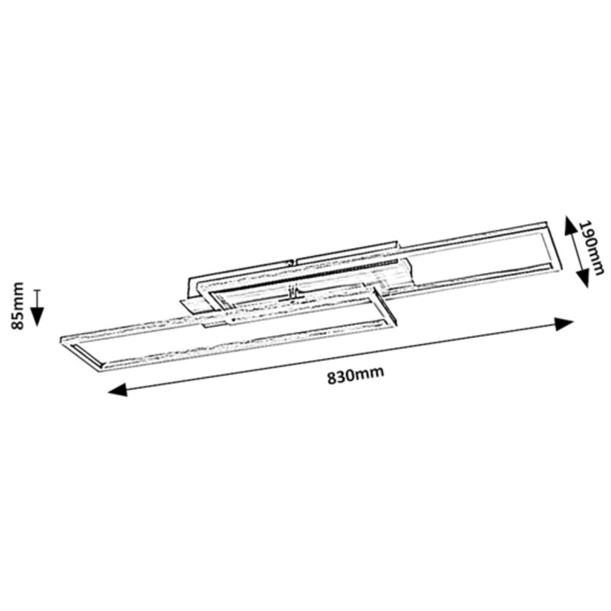 Rabalux - Светодиодный потолочный светильник с регулированием яркости LED/40W/230V 4000K