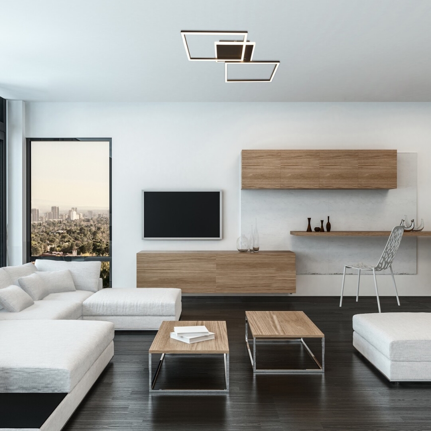 Rabalux - Стельовий LED світильник LED/40W/230V 3000K чорний 39x50 см