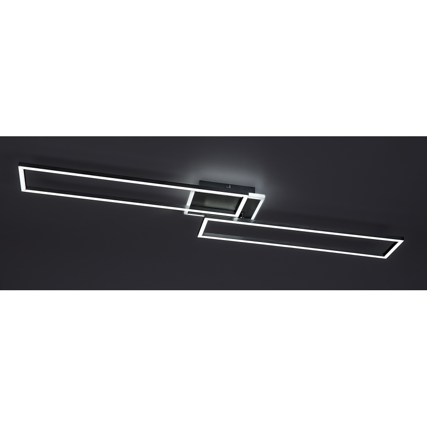Rabalux - Светодиодный потолочный светильник с регулированием яркости LED/40W/230V 2700-6500K Wi-Fi Tuya матовый хром + дистанционное управление