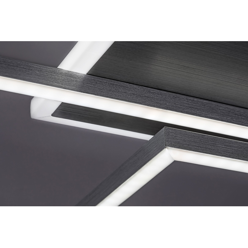 Rabalux - Светодиодный потолочный светильник с регулированием яркости LED/40W/230V 2700-6500K Wi-Fi Tuya матовый хром + дистанционное управление