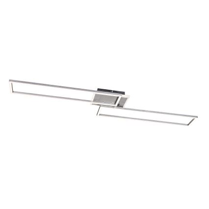 Rabalux - Светодиодный потолочный светильник с регулированием яркости LED/40W/230V 2700-6500K Wi-Fi Tuya матовый хром + дистанционное управление