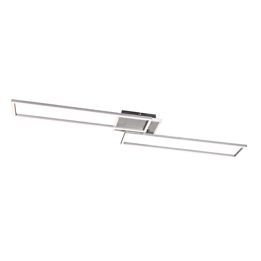 Rabalux - Светодиодный потолочный светильник с регулированием яркости LED/40W/230V 2700-6500K Wi-Fi Tuya матовый хром + дистанционное управление