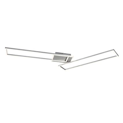 Rabalux - Светодиодный потолочный светильник с регулированием яркости LED/40W/230V 2700-6500K Wi-Fi Tuya матовый хром + дистанционное управление