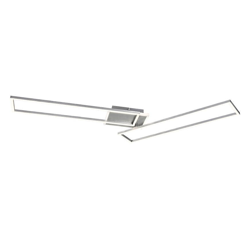 Rabalux - Светодиодный потолочный светильник с регулированием яркости LED/40W/230V 2700-6500K Wi-Fi Tuya матовый хром + дистанционное управление