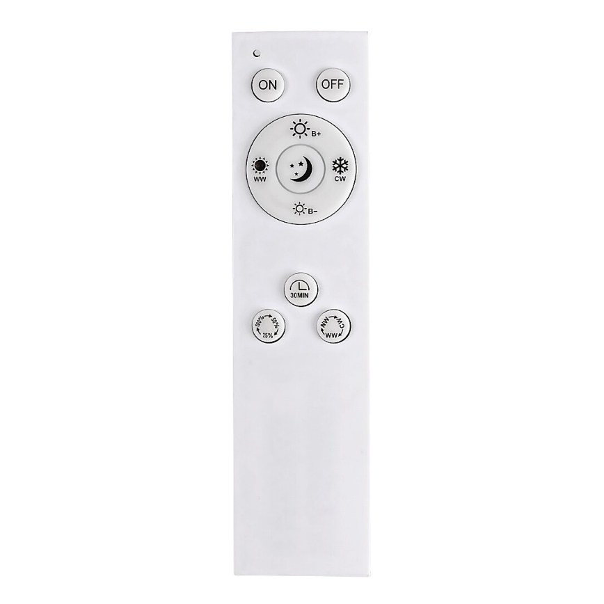 Rabalux - Светодиодный потолочный светильник с регулированием яркости LED/40W/230V 2700-6500K Wi-Fi Tuya матовый хром + дистанционное управление